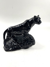 Figur Statue schwarzer Panther ca 28 x 34 cm Deko