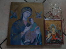 2 Heiligen Bilder 1 Madonna