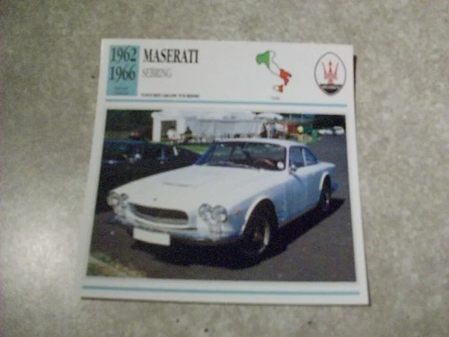 Auto steckkarten maserati - auto,