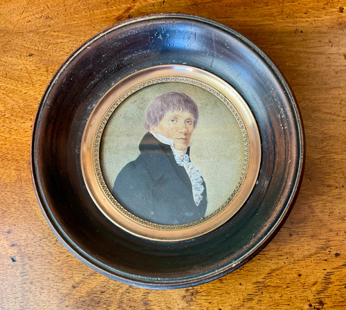 Biedermeier portrait miniatur - biedermeier, portrait,