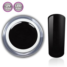 Farbgel Schwarz Black Led UV-Gel French Nail Art Nagel Design Nagelgel