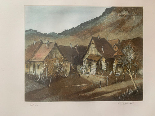 Radierung oder lithographie - ,