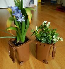 5 x Mini-Mülltonne für Pflanzkübel, Stiftehalter, Abfall - vielseitig verwendbar