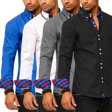 Herren Hemd Bügelleicht Slim