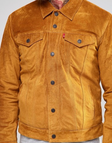 Levis lederjacke gefüttert - lederjacke, m