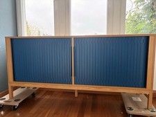 Normann Copenhagen Jalousi Sideboard, Regal, Eiche Mit Blau, Dänisch
