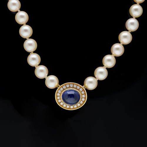 Perlen kette brillanten - perlen,
