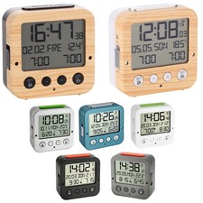 TFA Dostmann 60.2528 Bingo digitaler Funkwecker 2 Alarme Beleuchtung Reisewecker