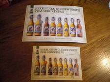 Bier Brauerei 2 verschiedene Geburtstagskarten Kapuziner Kulmbach