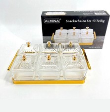 Snackschale mit Deckel Glas