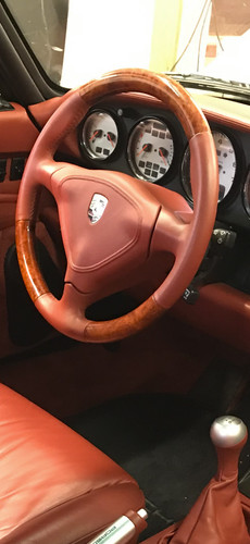Porsche speichen leder sport - 3-speichen,