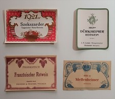 4 alte Etiketten Wein Eggers &