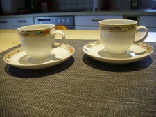 2 x Mokkatasse mit Untere Hutschenreuther  Leonard Paris Bologna neuwertig