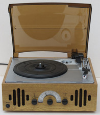 Nostalgie Plattenspieler mit Radio (FM/AM) mit Bedienungsanleitung