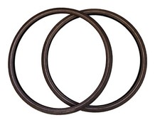 2x Continental Ride City 37-622 Schwarz Fahrradreifen Gebraucht Puncture Belt