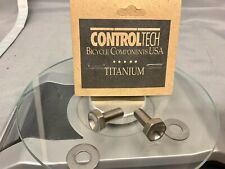 NOS Vintage Control tech TITANIUM crank bolts / Kurbel schrauben M8x1x19mm