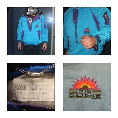Vintage schlupf jacke skijacke - jacke,