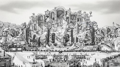 Tomorrowland bleistift druck - tomorrowland,