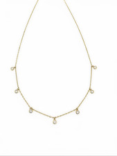 14K Gelbgold Diamant Collier -