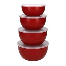 KitchenAid KQG176OSERE Salatschüsseln Schalen Bowl 4er Set mit Deckel