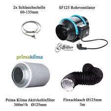 Abluft-Set 125mm Grow /