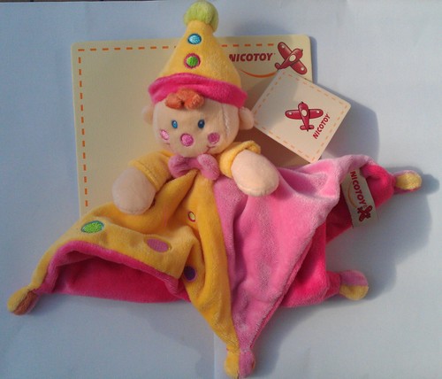 Nicotoy schmusetuch clown baby - nicotoy,