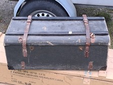 Antiker Überseekoffer, Holz 