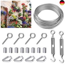 Drahtseil Edelstahl Set