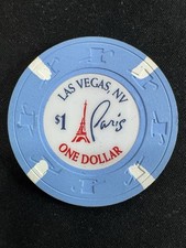 Las Vegas Paris Casino Chip $1 Dollar USA Poker Jeton