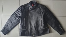 Lederjacke Retro 70er, schwarz, Größe XL, Neu & ungetragen