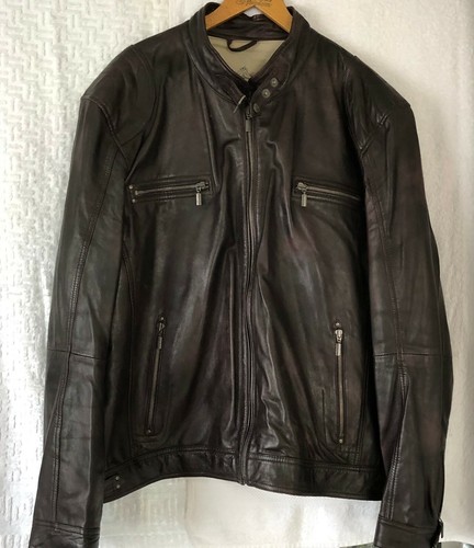 Lederjacke bikerstyle - lederjacke,