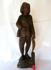 große Holzfigur 60,5 cm Mann