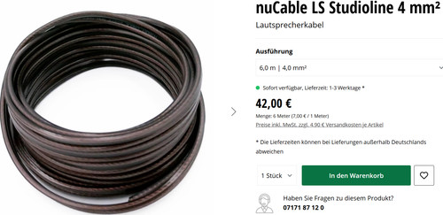 Nubert lautsprecherkabel - nubert,
