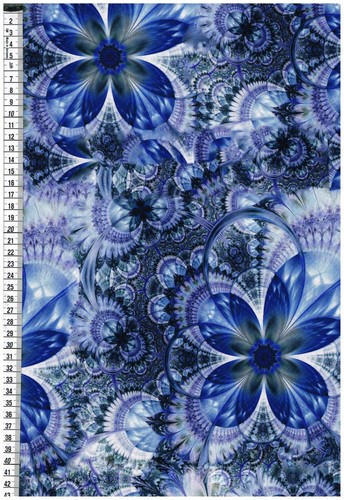 Viskosejersey fantasieblumen - -,
