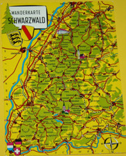 AK. Wanderkarte SCHWARZWALD