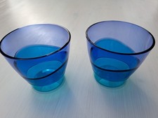 Tupperware Eleganzia 2 Saftbecher blau/grün, Neu