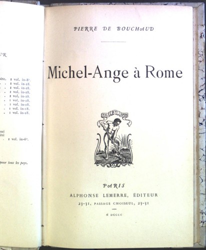 Michel ange rome bouchaud - michel-ange, a