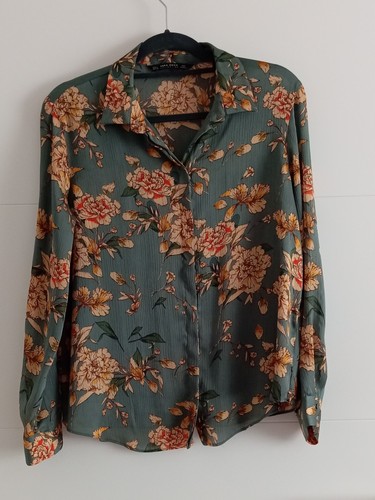 Bluse von zara l grün - bluse, zara,