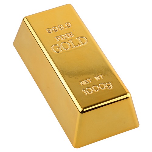 Goldbarren türstopper - goldbarren,