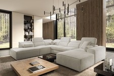 XXL Couch Wohnlandschaft VITO X Bettfunktion Links/Rechts Verschiedene Farben