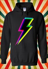 Neon Lightning Logo Retro