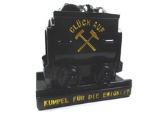 Ruhrpott Lore XXL Poly Modell Glück auf Bergbau Kumpel 25 cm Kohle Wagen Zeche
