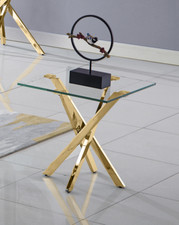 Design Beistelltisch Edelstahl