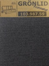 Ikea GRÖNLID Bezug für 2er Bettsofa Sporda dunkelgrau NEU OVP 103.987.59