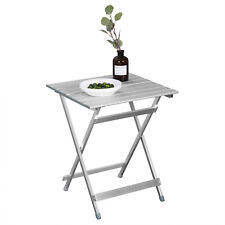Alu Campingtisch Klapptisch Faltbar Gartentisch Reisetisch 50,5x47x59,5cm Silber