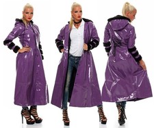 Langer Lack Mantel in Vinyl