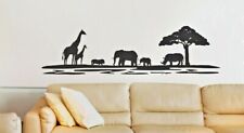 AFRIKANISCHE LANDSCHAFTLICHE SAFARI WANDAUFKLEBER 1 LANDSCHAFT WANDBILD WOHNZIMMER