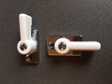 Vorreiber, Türvorreiber, Drehriegel in Weiss, Caravan, Wohnmobil, Boote, Yacht