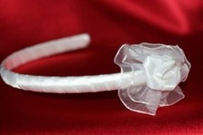 Kommunion Kopfschmuck Haarschmuck Haarkranz weiss