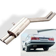 FOX Sportauspuff ESD Edelstahl 2x78x75mm für BMW E32 730i 740i 740iL 750i 750iL